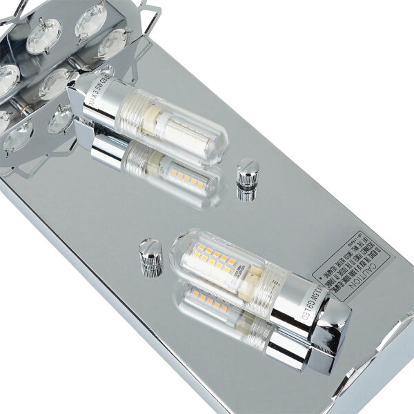 LED Badlampe Kristall Glas IP44 modernes Design