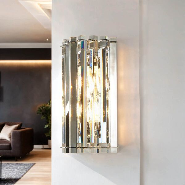 LED Badlampe Kristall Glas IP44 modernes Design