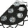 LED Badlampe Kristall Glas IP44 modernes Design