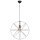 Lampe &agrave; suspendre ronde 45 cm noir m&eacute;tal E27