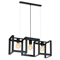 H&auml;ngelampe Schwarz Metall Modern f&uuml;r E27