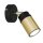 Wandspot Schwarz Messing Modern GU10 Wandlampe