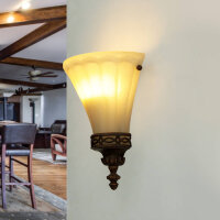 Applique ANABELL 1 Marron Lampe rustique Bras...