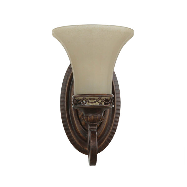 Wandlampe ANABELL 1 in Braun B:16cm Landhaus Lampe