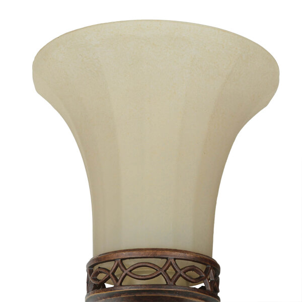 Wandlampe ANABELL 1 in Braun B:16cm Landhaus Lampe