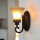 Wandlampe ANABELL 1 in Braun B:16cm Landhaus Lampe