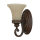 Wandlampe ANABELL 1 in Braun B:16cm Landhaus Lampe