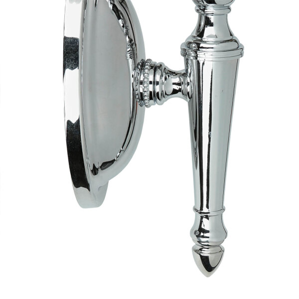 Designer Badleuchte LED aus Messing Glas IP44 in Chrom