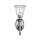 Designer Badleuchte LED aus Messing Glas IP44 in Chrom