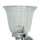 Designer Badleuchte LED aus Messing Glas IP44 in Chrom