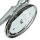 Designer Badleuchte LED aus Messing Glas IP44 in Chrom