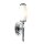 Lampe de salle de bain LED IP44 en laiton inoxydable chrom&eacute;