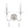 Applique murale CANDELA 6 en nickel 2flmg Lampe murale