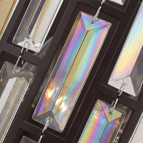 Lampe murale PRISM L:31cm en bronze Lampe Art Nouveau