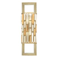 Applique PRISM L:31cm feuille dargent Lampe Art D&eacute;co