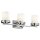 LED Badlampe IP44 spritzwasserdicht lang Chrom Wei&szlig;