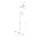 Lampadaire réglable salon blanc métal 212 cm