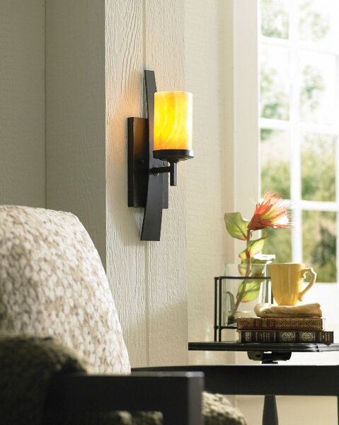 Applique LAPIDE jaune Lampe design salon