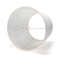 Abat-jour Gris Lampadaire E27 tissu crocheté