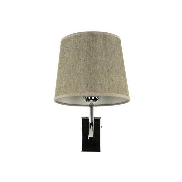 Applique en laiton E27 Beige Argent élégant