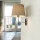 Applique en laiton E27 Beige Argent élégant
