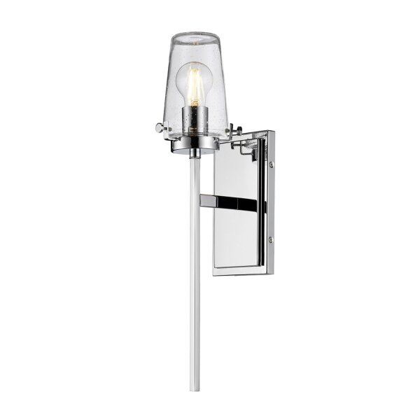 Applique salle de bain chrome 56 cm de haut E27 IP44