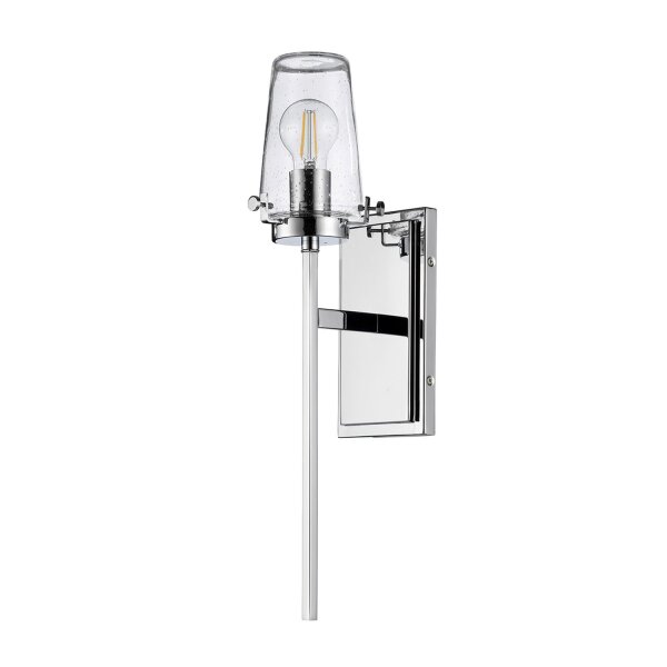 Applique salle de bain chrome 56 cm de haut E27 IP44