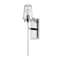 Applique salle de bain chrome 56 cm de haut E27 IP44