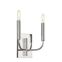 Wandlampe Chrom Weiß 2x E14 in Nickel Weiß...