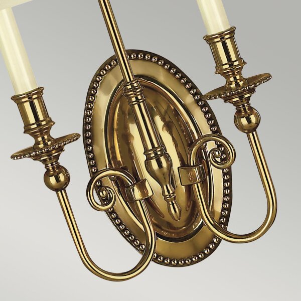 Wandleuchte Messing Stoff Barock Design CAMI