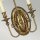 Wandleuchte Messing Stoff Barock Design CAMI