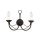 Applique murale Noir Blanc Rustique M&eacute;tal GOTICA 1