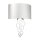 Wandlampe Creme Chrom Modern Stoff Metall Up Down Flur
