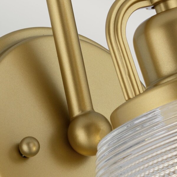 Badezimmerlampe IP44 in Messing Klar inkl. G9 LED