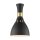 Wandleuchte Schwarz Messing E27 Metall Retro Design