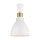 Wandlampe Metall in Weiß Messing E27 Retro Design