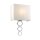 Applique Up Down Crème Chrome Tissu Métal Moderne