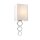 Wandlampe Creme Chrom Up Down E27 Stoff Metall Modern