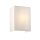 Wandlampe eckig Stoff Up Down E27 Creme Chrom