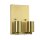 Wandlampe Stoff Creme Messing Up Down wohnlich