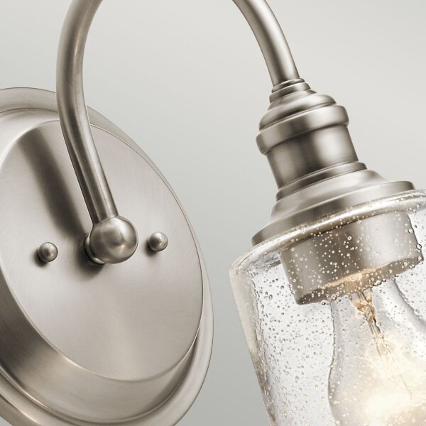 Wandlampe Glas Metall Jugendstil E27 LIODA