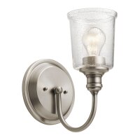Wandlampe Glas Metall Jugendstil E27 LIODA