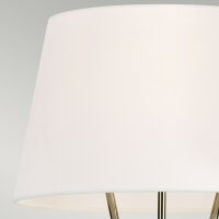 Lampadaire Trépied 140 cm petit métal tissu...