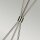 Stehleuchte Dreibein 140 cm klein Metall Stoff Modern