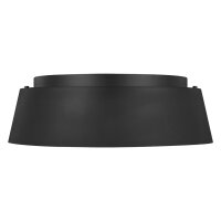 Plafonnier rond Ø67cm noir or 3-flamme E14