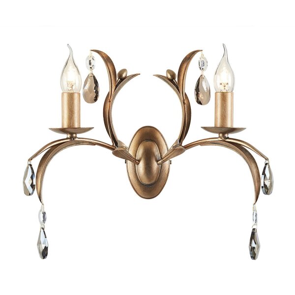 Wandleuchte CANDELA 10 Bronze B:44cm Vintage Lampe