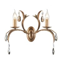 Wandleuchte CANDELA 10 Bronze B:44cm Vintage Lampe