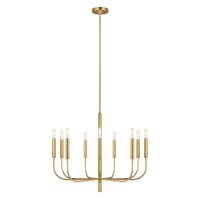 Lustre métal art nouveau en laiton Ø76cm 9...