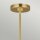 Kronleuchter Metall Jugendstil in Messing Ø76cm 9-armig