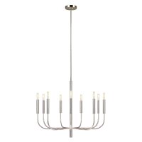 Kronleuchter Metall Jugendstil in Nickel Ø76cm...